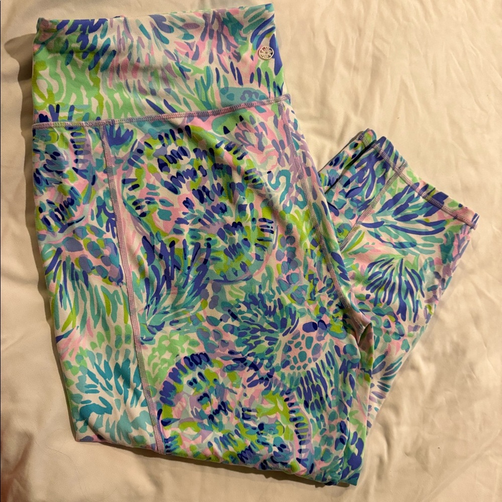 Lilly Pulitzer | Luxletic Cropped Leggings - Size XXL - Picture 2 of 4